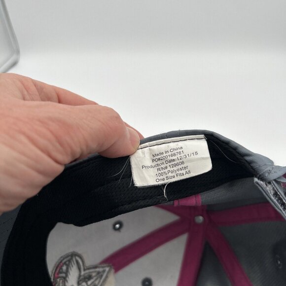 Boy Scouts of America Womens Trucker Hat Cap Hook Loop Closure Gray Pink 2015 - Picture 6 of 7